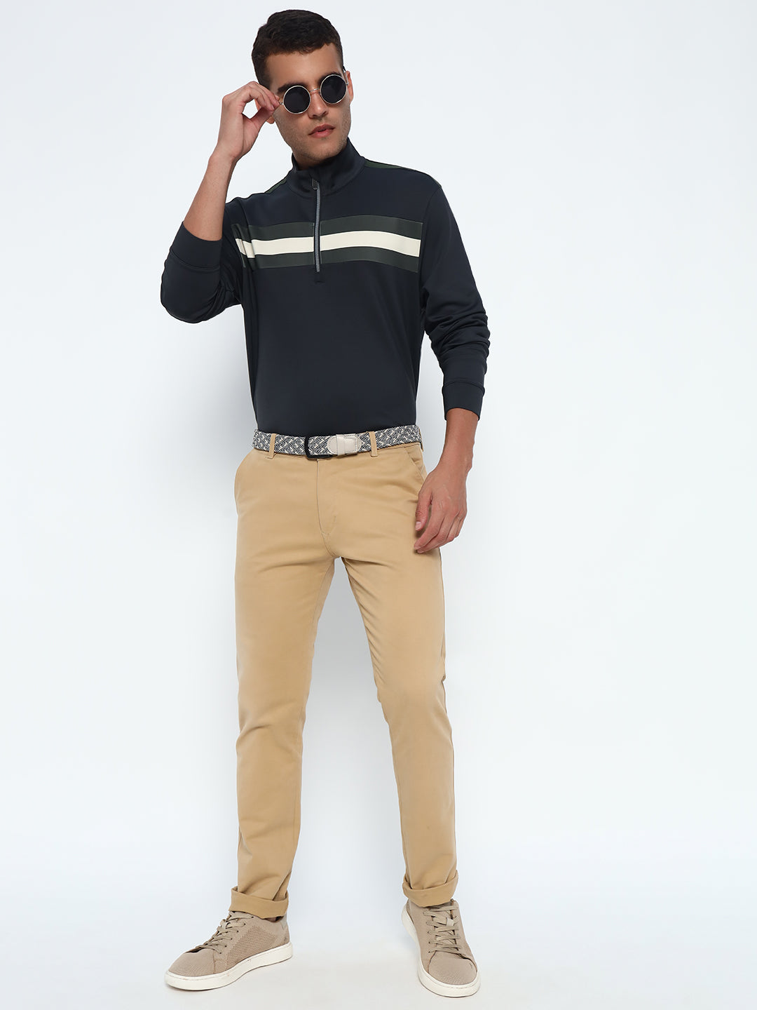 Angled Stripe Polo