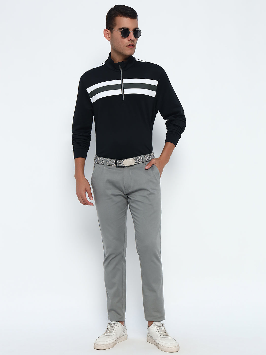 Angled Stripe Polo