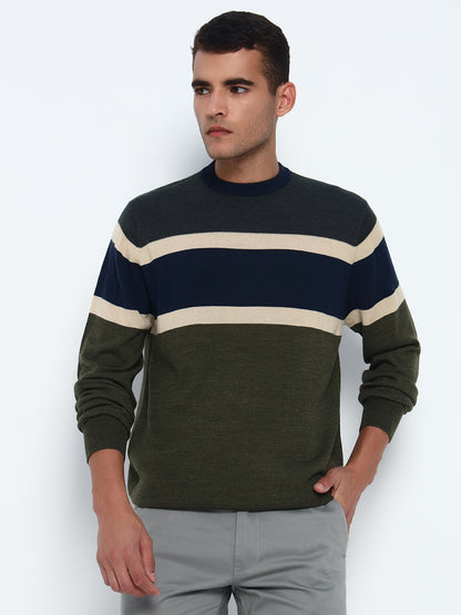 Birdseye Stripe Sweater
