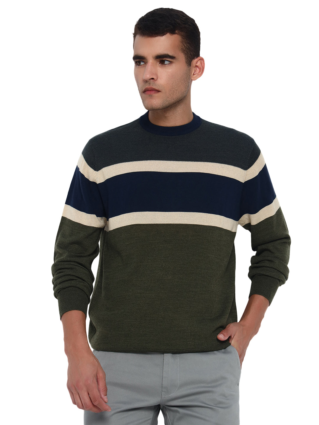 Birdseye Stripe Sweater