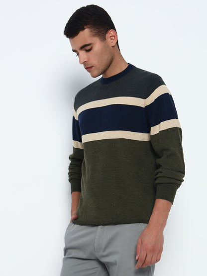 Birdseye Stripe Sweater