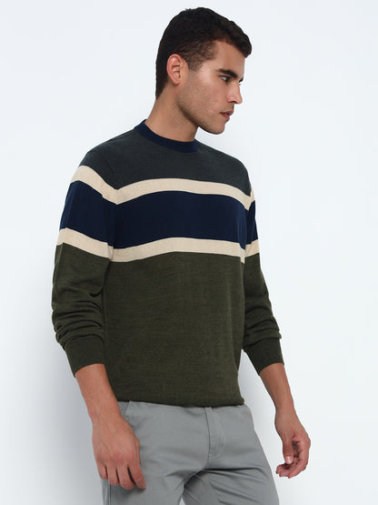 Birdseye Stripe Sweater