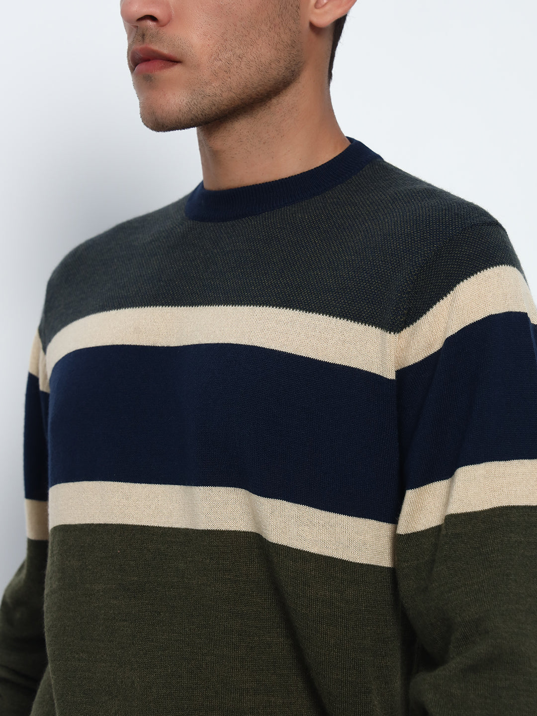 Birdseye Stripe Sweater