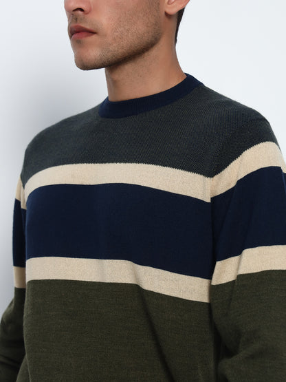 Birdseye Stripe Sweater