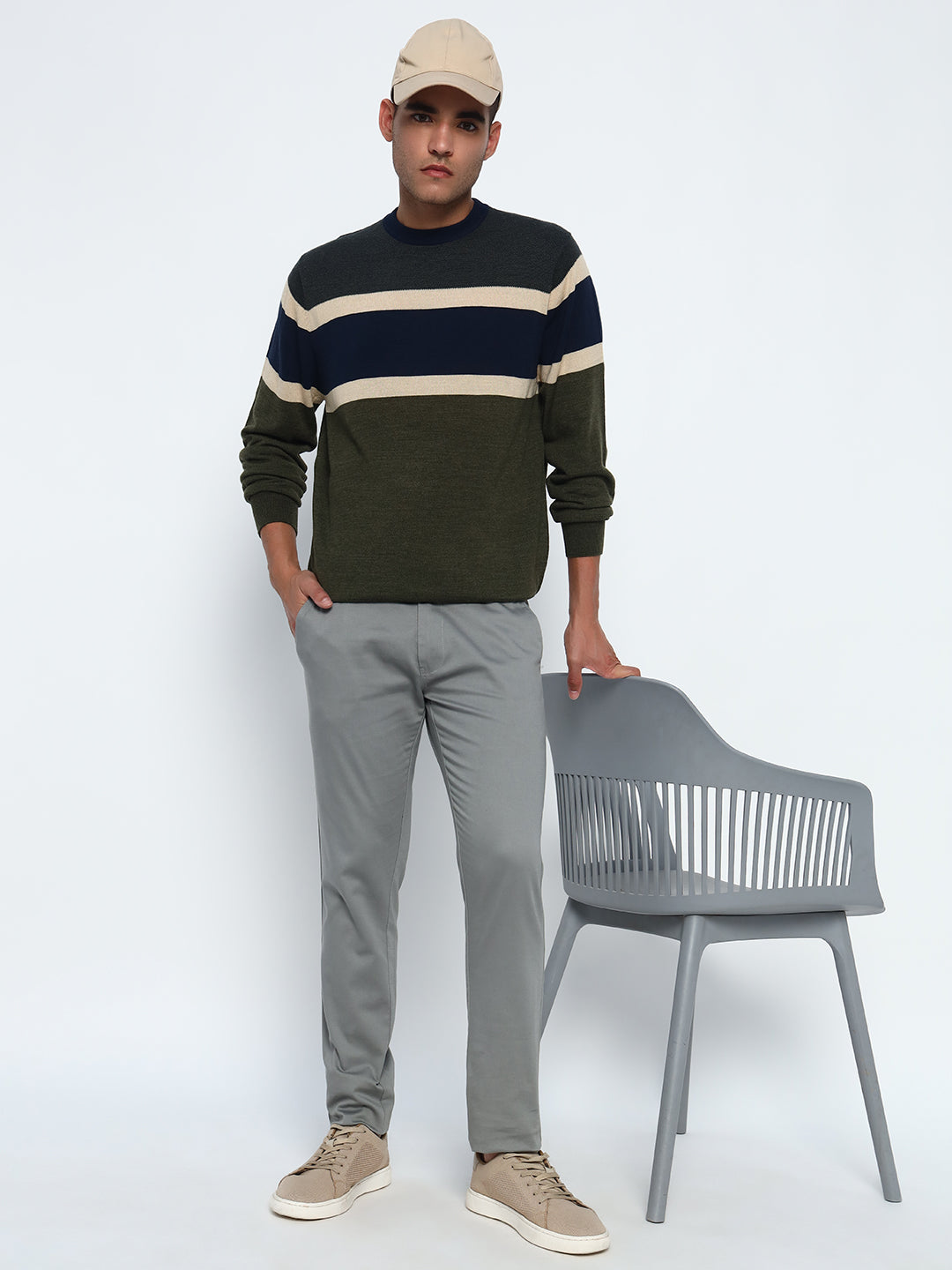 Birdseye Stripe Sweater