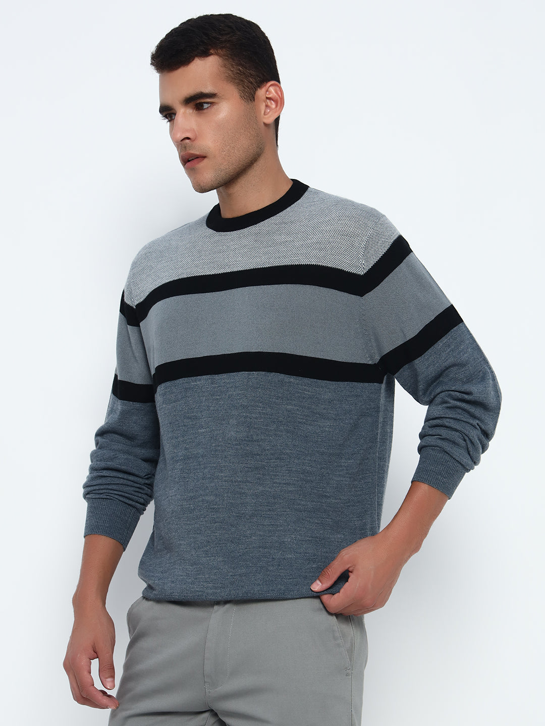 Birdseye Stripe Sweater
