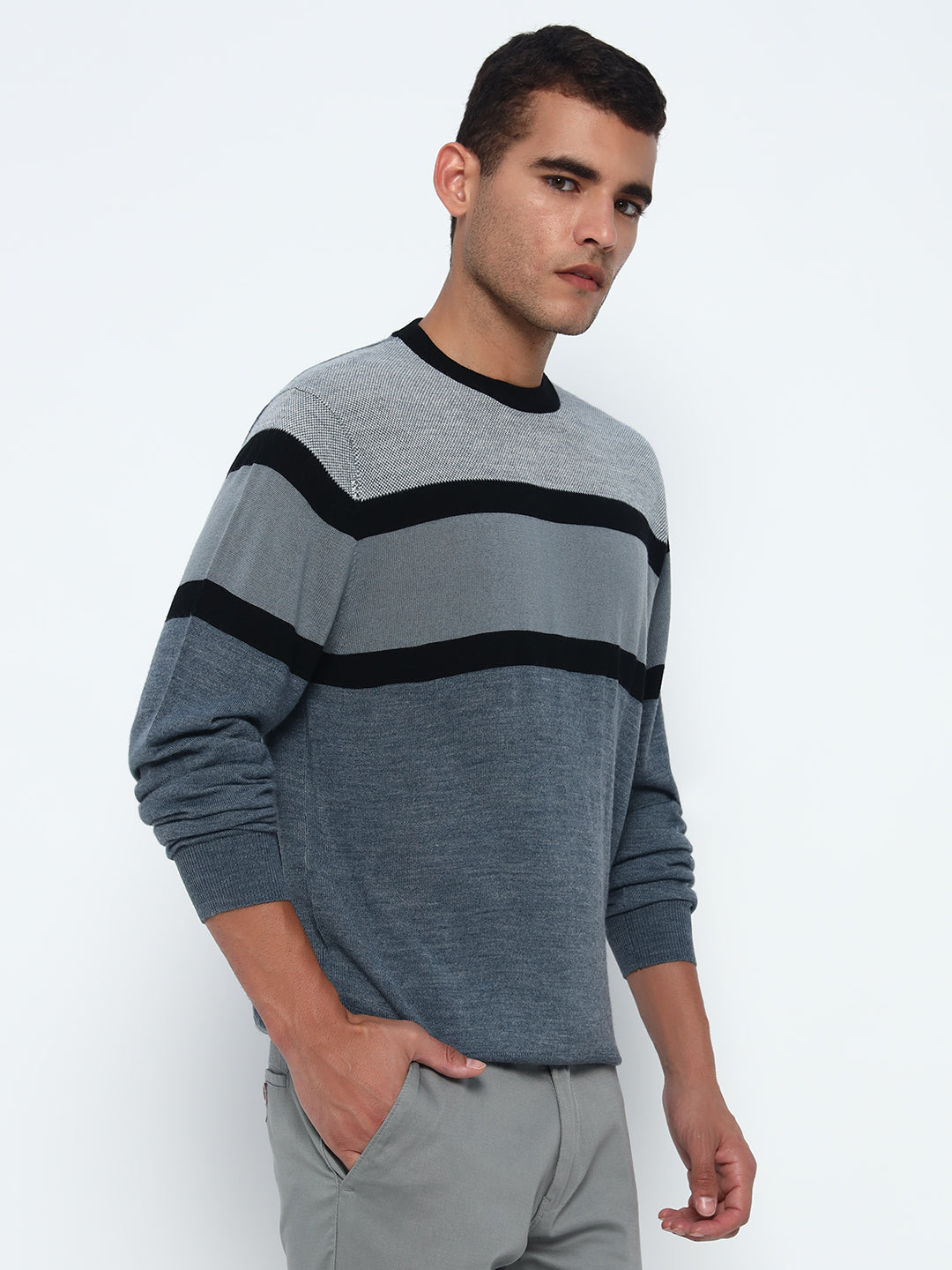 Birdseye Stripe Sweater
