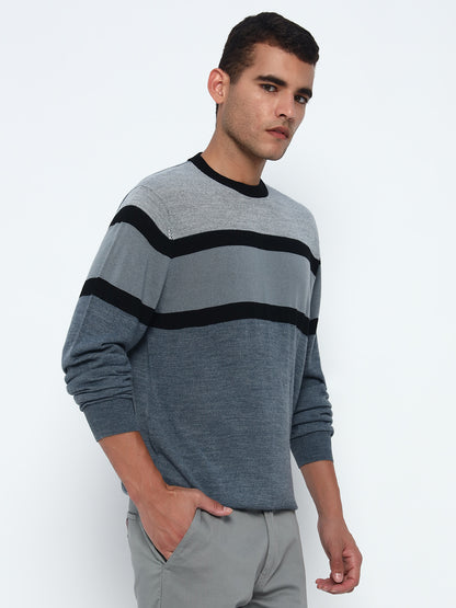 Birdseye Stripe Sweater