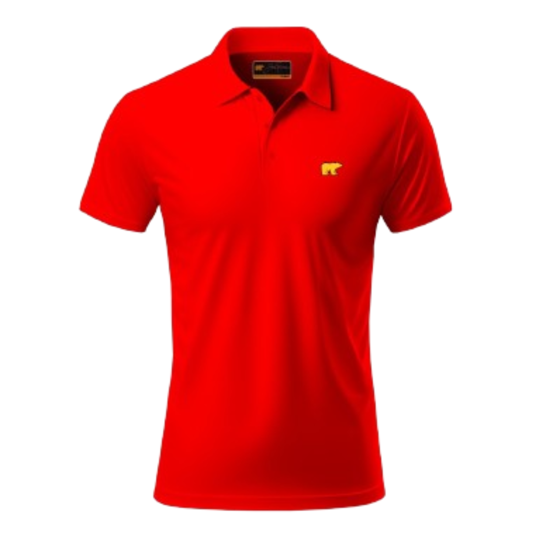 Bright Red Jack Nicklaus Solid Polos