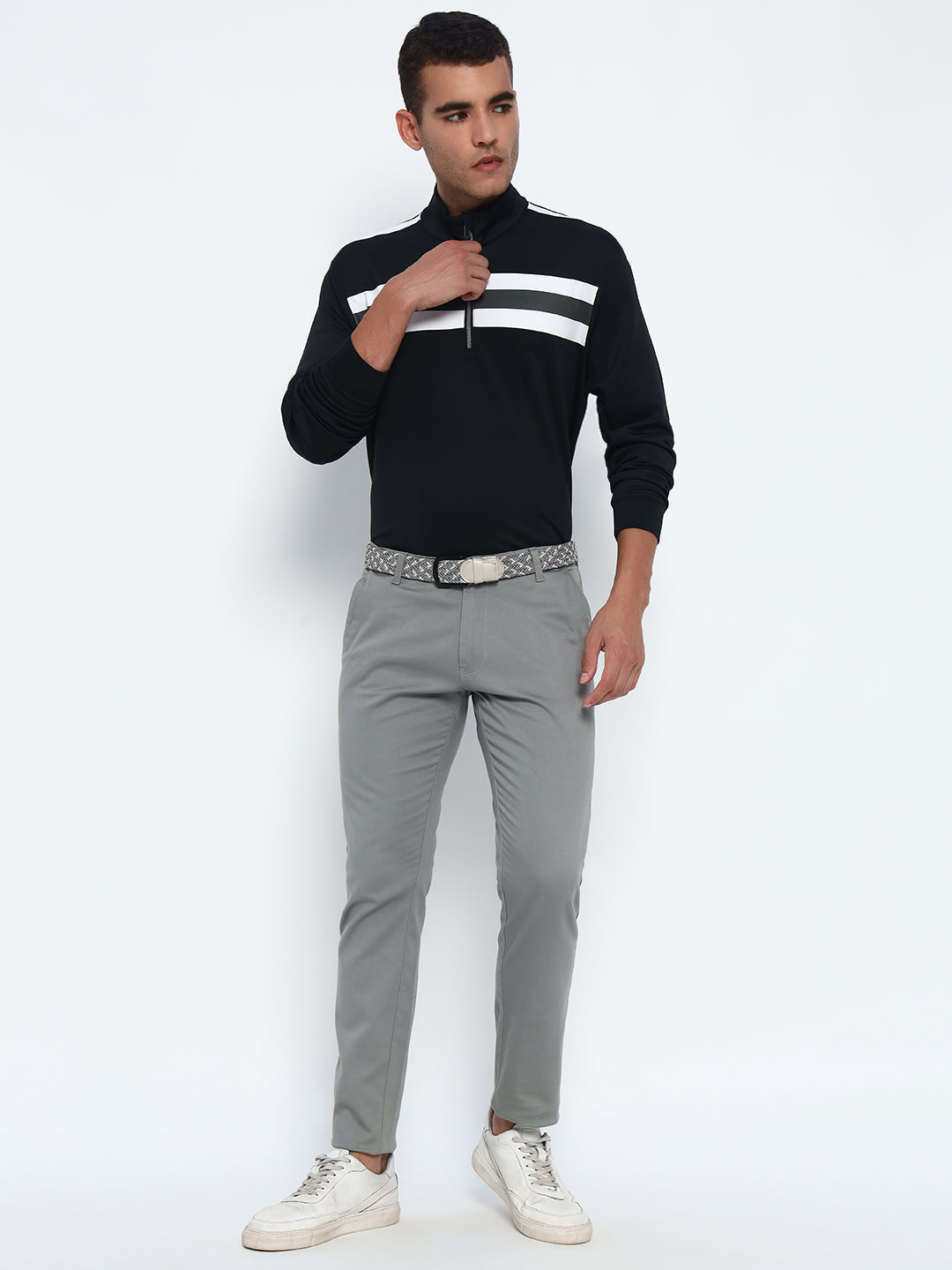 Angled Stripe Polo