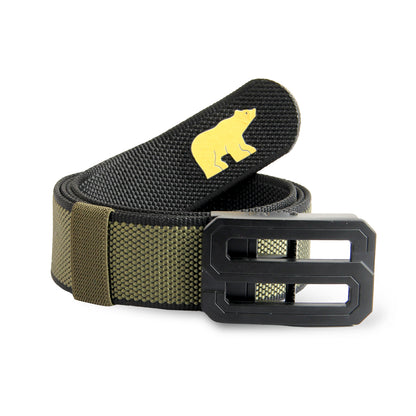 Jack Nicklaus Reversible Golf Belt for Men | Adjustable Polyester Belt with Metal Buckle