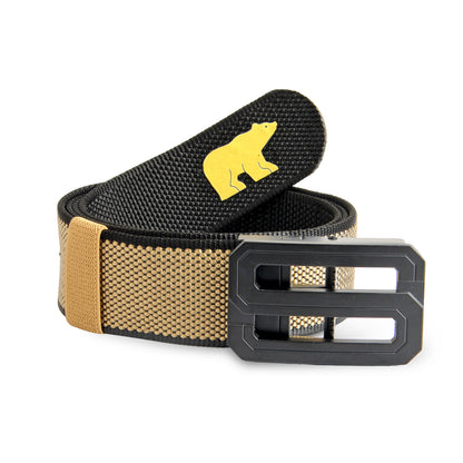 Jack Nicklaus Reversible Golf Belt for Men | Adjustable Polyester Belt with Metal Buckle