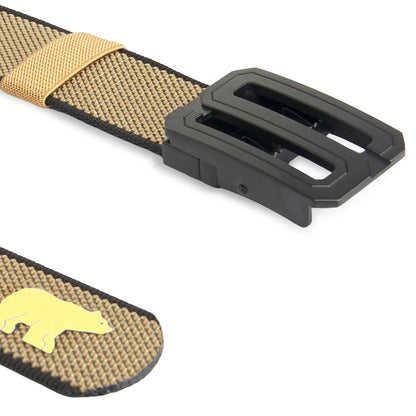 Jack Nicklaus Reversible Golf Belt for Men | Adjustable Polyester Belt with Metal Buckle