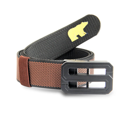 Jack Nicklaus Reversible Golf Belt for Men | Adjustable Polyester Belt with Metal Buckle