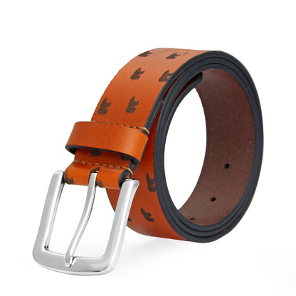 Brown Jack Nicklaus Full Grain Leather Belt