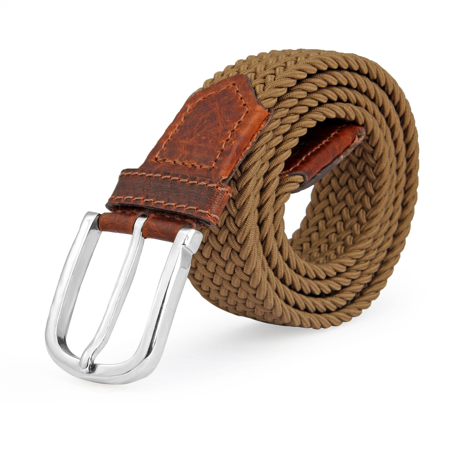 Brown Jack Nicklaus Elastic Stretch Belt