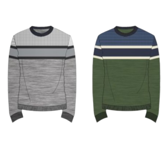 Birdseye Stripe Sweater