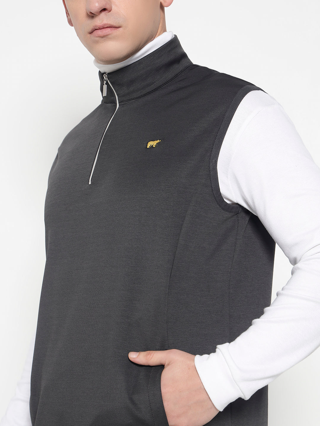 Men's Sleevless Tech Vest – Charcol Grey