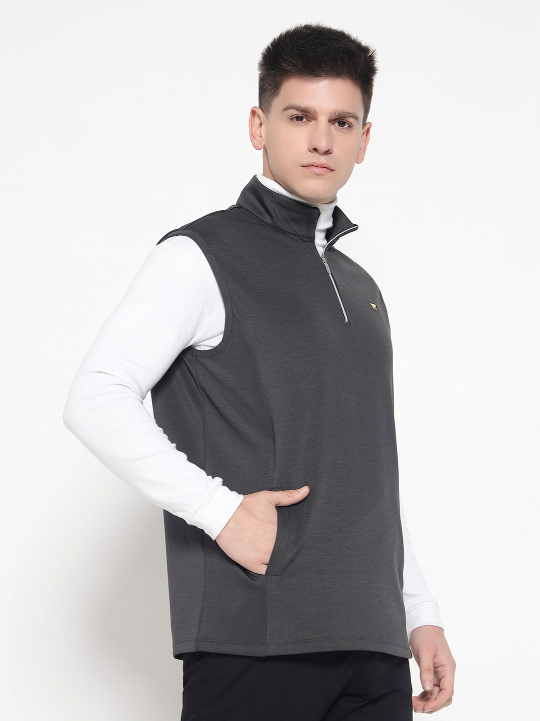 Men's Sleevless Tech Vest – Charcol Grey