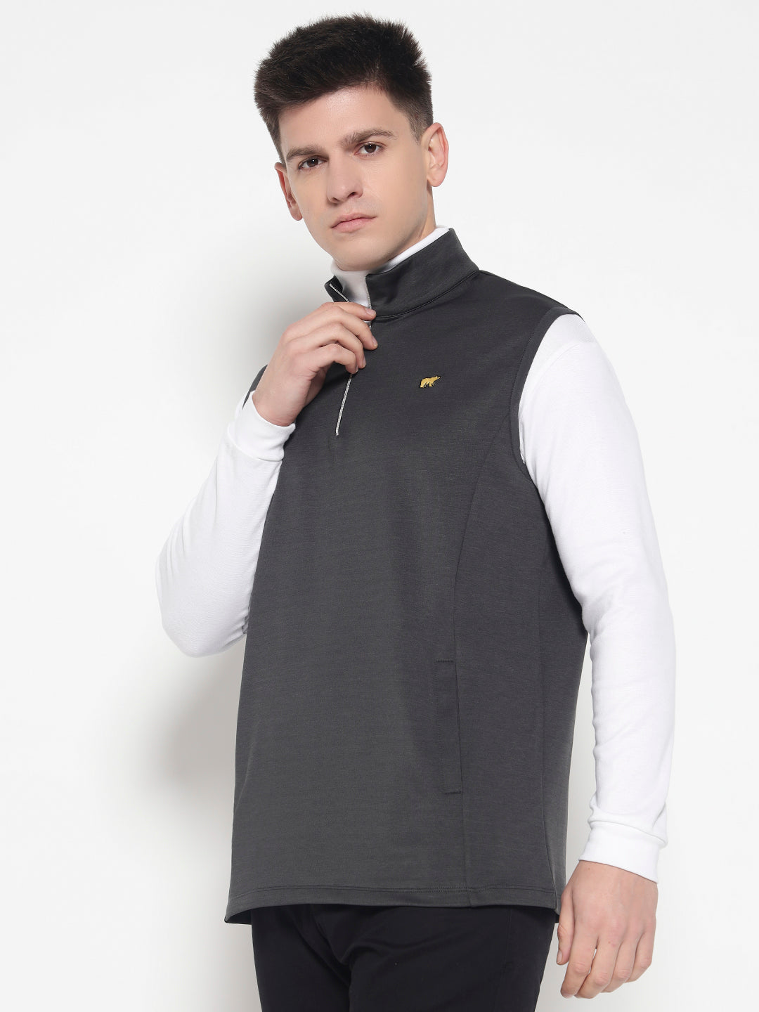 Men's Sleevless Tech Vest – Charcol Grey